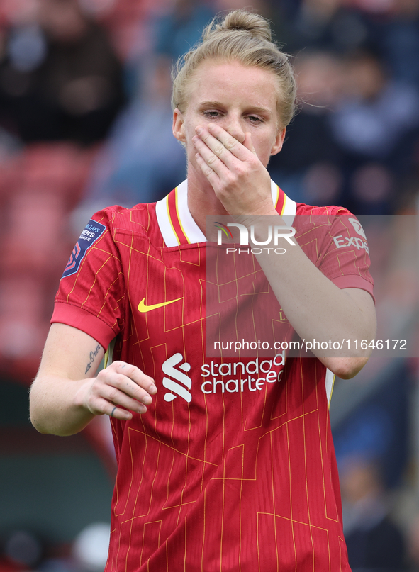 Jasmine Matthews of Liverpool Women plays during the Barclays FA Women's Super League soccer match between Tottenham Hotspur Women and Liver...