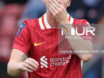 Jasmine Matthews of Liverpool Women plays during the Barclays FA Women's Super League soccer match between Tottenham Hotspur Women and Liver...