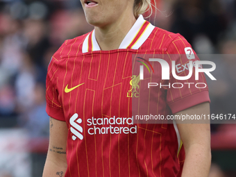 Gemma Evans of Liverpool Women plays during the Barclays FA Women's Super League soccer match between Tottenham Hotspur Women and Liverpool...