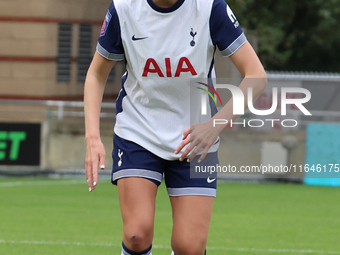 Eveliina Summanen of Tottenham Hotspur Women plays during the Barclays FA Women's Super League soccer match between Tottenham Hotspur Women...