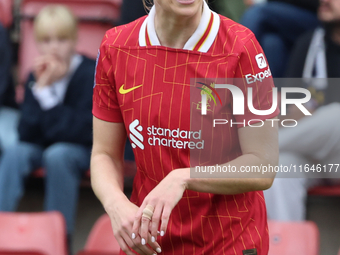 Gemma Bonner of Liverpool Women plays during the Barclays FA Women's Super League soccer match between Tottenham Hotspur Women and Liverpool...