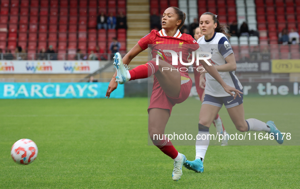 Taylor Hinds of Liverpool Women plays during the Barclays FA Women's Super League soccer match between Tottenham Hotspur Women and Liverpool...