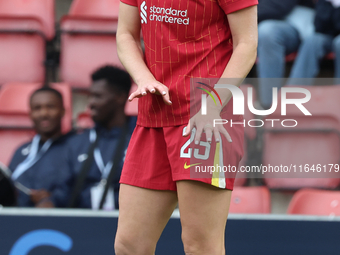 Gemma Bonner of Liverpool Women plays during the Barclays FA Women's Super League soccer match between Tottenham Hotspur Women and Liverpool...