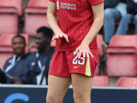 Gemma Bonner of Liverpool Women plays during the Barclays FA Women's Super League soccer match between Tottenham Hotspur Women and Liverpool...