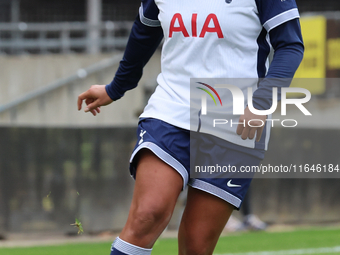 Drew Spence of Tottenham Hotspur Women plays during the Barclays FA Women's Super League soccer match between Tottenham Hotspur Women and Li...