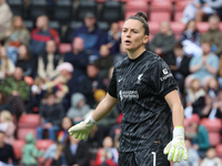 Rachael Laws of Liverpool Women plays during the Barclays FA Women's Super League soccer match between Tottenham Hotspur Women and Liverpool...