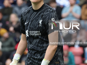 Rachael Laws of Liverpool Women plays during the Barclays FA Women's Super League soccer match between Tottenham Hotspur Women and Liverpool...