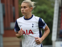 Amanda Nilden, on loan from Juventus, of Tottenham Hotspur Women plays during the Barclays FA Women's Super League soccer match between Tott...