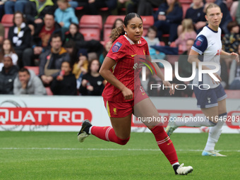 Olivia Smith of Liverpool Women participates in the Barclays FA Women's Super League soccer match between Tottenham Hotspur Women and Liverp...