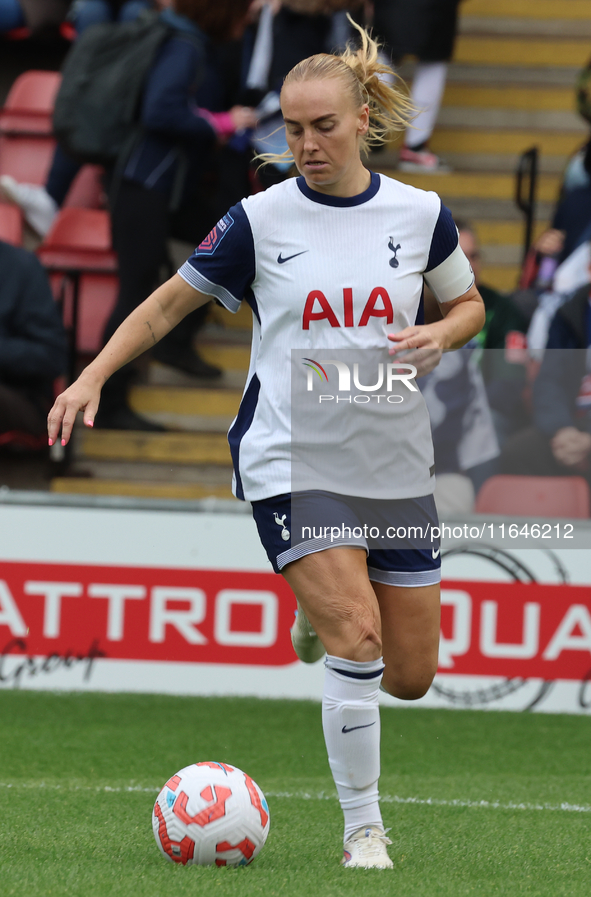 Molly Bartrip of Tottenham Hotspur Women plays during the Barclays FA Women's Super League soccer match between Tottenham Hotspur Women and...