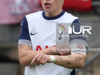 Bethany England of Tottenham Hotspur Women plays during the Barclays FA Women's Super League soccer match between Tottenham Hotspur Women an...