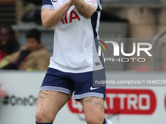 Bethany England of Tottenham Hotspur Women plays during the Barclays FA Women's Super League soccer match between Tottenham Hotspur Women an...