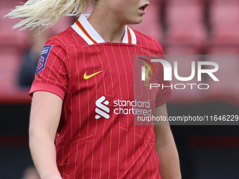 Sophie Roman Haug of Liverpool Women plays during the Barclays FA Women's Super League soccer match between Tottenham Hotspur Women and Live...