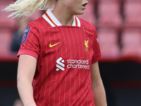 Sophie Roman Haug of Liverpool Women plays during the Barclays FA Women's Super League soccer match between Tottenham Hotspur Women and Live...