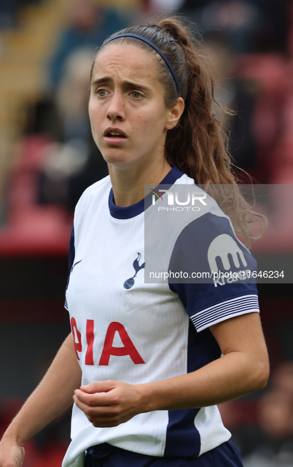 Mateo Oroz of Tottenham Hotspur Women is in action during the Barclays FA Women's Super League soccer match between Tottenham Hotspur Women...