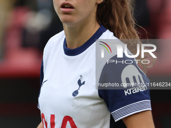 Mateo Oroz of Tottenham Hotspur Women is in action during the Barclays FA Women's Super League soccer match between Tottenham Hotspur Women...