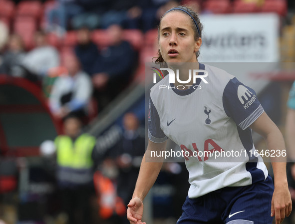 Mateo Oroz of Tottenham Hotspur Women is in action during the Barclays FA Women's Super League soccer match between Tottenham Hotspur Women...