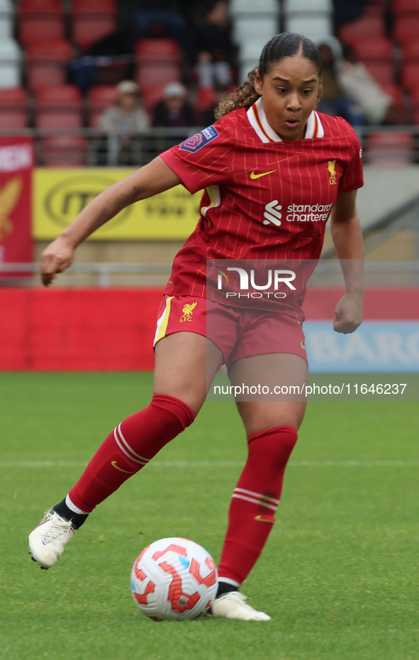 Olivia Smith of Liverpool Women plays during the Barclays FA Women's Super League soccer match between Tottenham Hotspur Women and Liverpool...