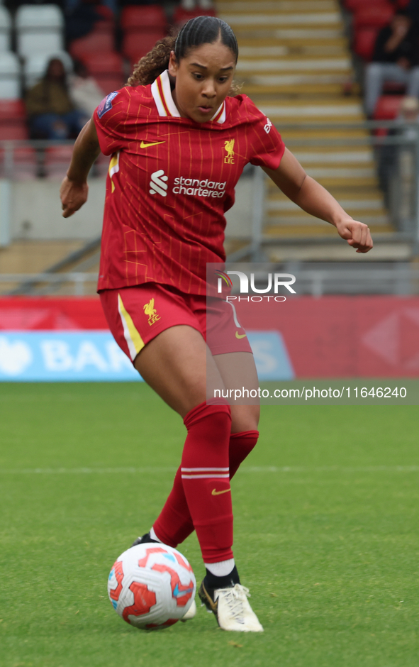 Olivia Smith of Liverpool Women plays during the Barclays FA Women's Super League soccer match between Tottenham Hotspur Women and Liverpool...