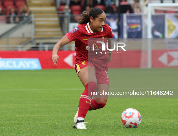 Olivia Smith of Liverpool Women plays during the Barclays FA Women's Super League soccer match between Tottenham Hotspur Women and Liverpool...