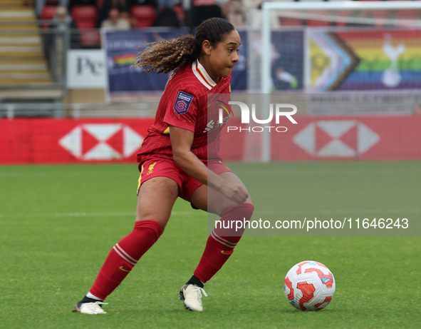 Olivia Smith of Liverpool Women plays during the Barclays FA Women's Super League soccer match between Tottenham Hotspur Women and Liverpool...