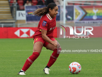 Olivia Smith of Liverpool Women plays during the Barclays FA Women's Super League soccer match between Tottenham Hotspur Women and Liverpool...