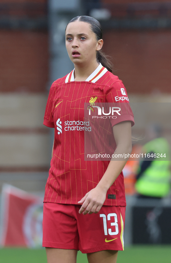 Mia Enderby of Liverpool Women participates in the Barclays FA Women's Super League soccer match between Tottenham Hotspur Women and Liverpo...