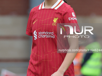 Mia Enderby of Liverpool Women participates in the Barclays FA Women's Super League soccer match between Tottenham Hotspur Women and Liverpo...