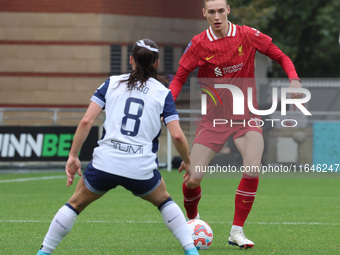 Jenna Clark of Liverpool Women plays during the Barclays FA Women's Super League soccer match between Tottenham Hotspur Women and Liverpool...