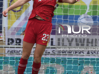 Gemma Bonner of Liverpool Women plays during the Barclays FA Women's Super League soccer match between Tottenham Hotspur Women and Liverpool...