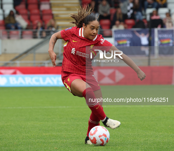 Olivia Smith of Liverpool Women plays during the Barclays FA Women's Super League soccer match between Tottenham Hotspur Women and Liverpool...