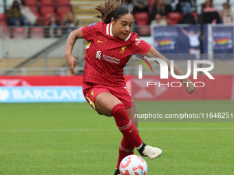 Olivia Smith of Liverpool Women plays during the Barclays FA Women's Super League soccer match between Tottenham Hotspur Women and Liverpool...