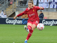 Marie Hobinger of Liverpool Women scores during the Barclays FA Women's Super League soccer match between Tottenham Hotspur Women and Liverp...