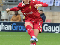 Marie Hobinger of Liverpool Women scores during the Barclays FA Women's Super League soccer match between Tottenham Hotspur Women and Liverp...