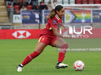 Olivia Smith of Liverpool Women plays during the Barclays FA Women's Super League soccer match between Tottenham Hotspur Women and Liverpool...