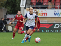 Amanda Nilden, on loan from Juventus, of Tottenham Hotspur Women plays during the Barclays FA Women's Super League soccer match between Tott...