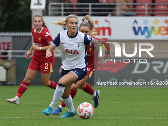 Amanda Nilden, on loan from Juventus, of Tottenham Hotspur Women plays during the Barclays FA Women's Super League soccer match between Tott...