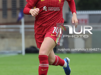 Marie Hobinger of Liverpool Women plays during the Barclays FA Women's Super League soccer match between Tottenham Hotspur Women and Liverpo...