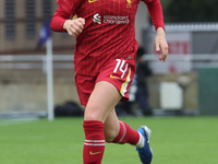 Marie Hobinger of Liverpool Women plays during the Barclays FA Women's Super League soccer match between Tottenham Hotspur Women and Liverpo...