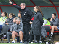 Matt Beard, Manager of Liverpool Women, is present during the Barclays FA Women's Super League soccer match between Tottenham Hotspur Women...