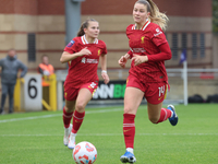 Marie Hobinger of Liverpool Women plays during the Barclays FA Women's Super League soccer match between Tottenham Hotspur Women and Liverpo...