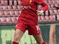 Marie Hobinger of Liverpool Women plays during the Barclays FA Women's Super League soccer match between Tottenham Hotspur Women and Liverpo...