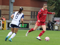 Jenna Clark of Liverpool Women plays during the Barclays FA Women's Super League soccer match between Tottenham Hotspur Women and Liverpool...