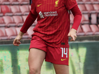 Marie Hobinger of Liverpool Women plays during the Barclays FA Women's Super League soccer match between Tottenham Hotspur Women and Liverpo...