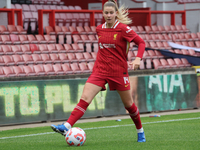 Marie Hobinger of Liverpool Women plays during the Barclays FA Women's Super League soccer match between Tottenham Hotspur Women and Liverpo...