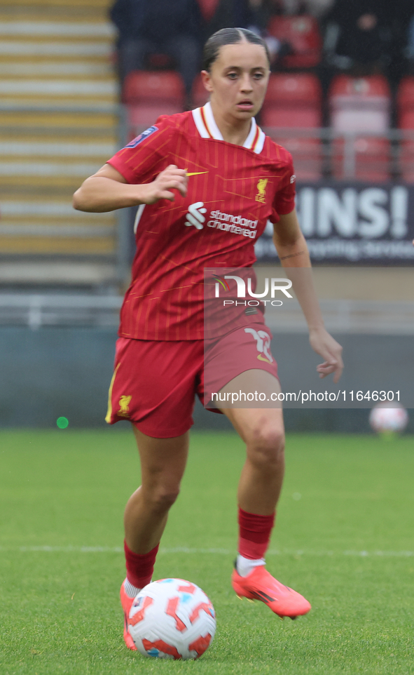 Mia Enderby of Liverpool Women plays during the Barclays FA Women's Super League soccer match between Tottenham Hotspur Women and Liverpool...