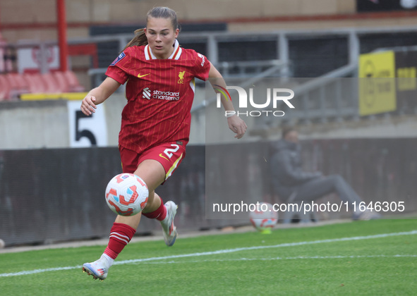 Lucy Parry of Liverpool Women plays during the Barclays FA Women's Super League soccer match between Tottenham Hotspur Women and Liverpool W...