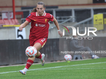 Lucy Parry of Liverpool Women plays during the Barclays FA Women's Super League soccer match between Tottenham Hotspur Women and Liverpool W...