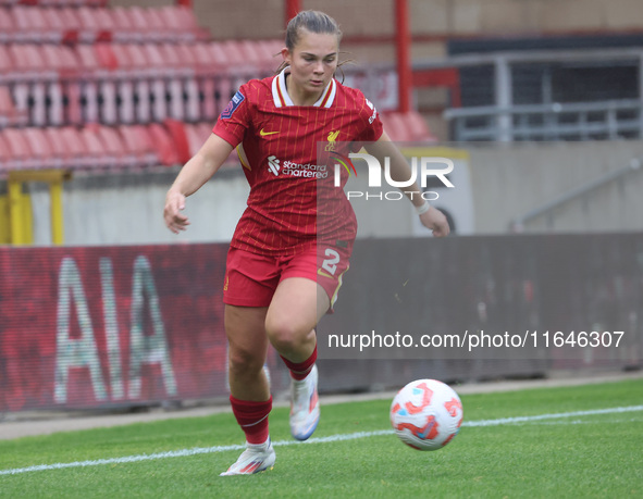 Lucy Parry of Liverpool Women plays during the Barclays FA Women's Super League soccer match between Tottenham Hotspur Women and Liverpool W...