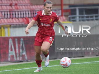 Lucy Parry of Liverpool Women plays during the Barclays FA Women's Super League soccer match between Tottenham Hotspur Women and Liverpool W...